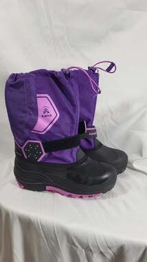 Kamik Rocket Waterproof Insulated Winter Snow Boots Purple Girls Size 7